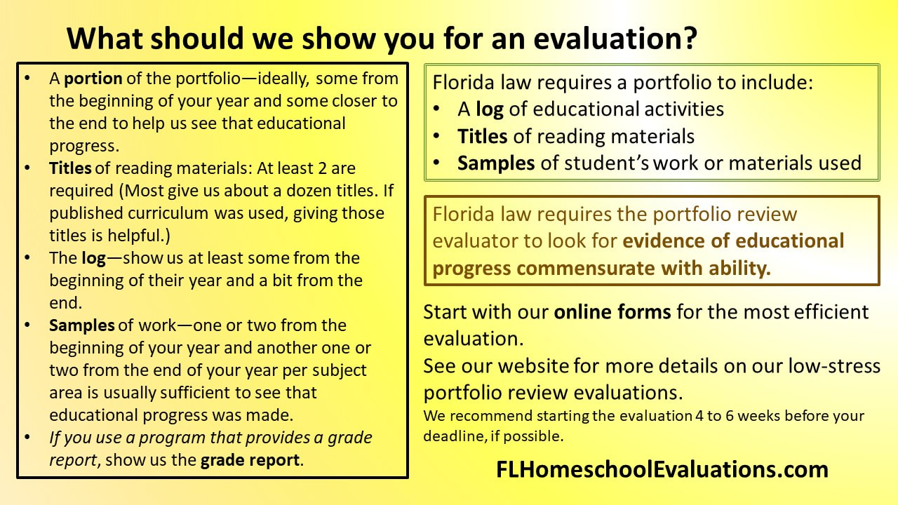 text on evaluations